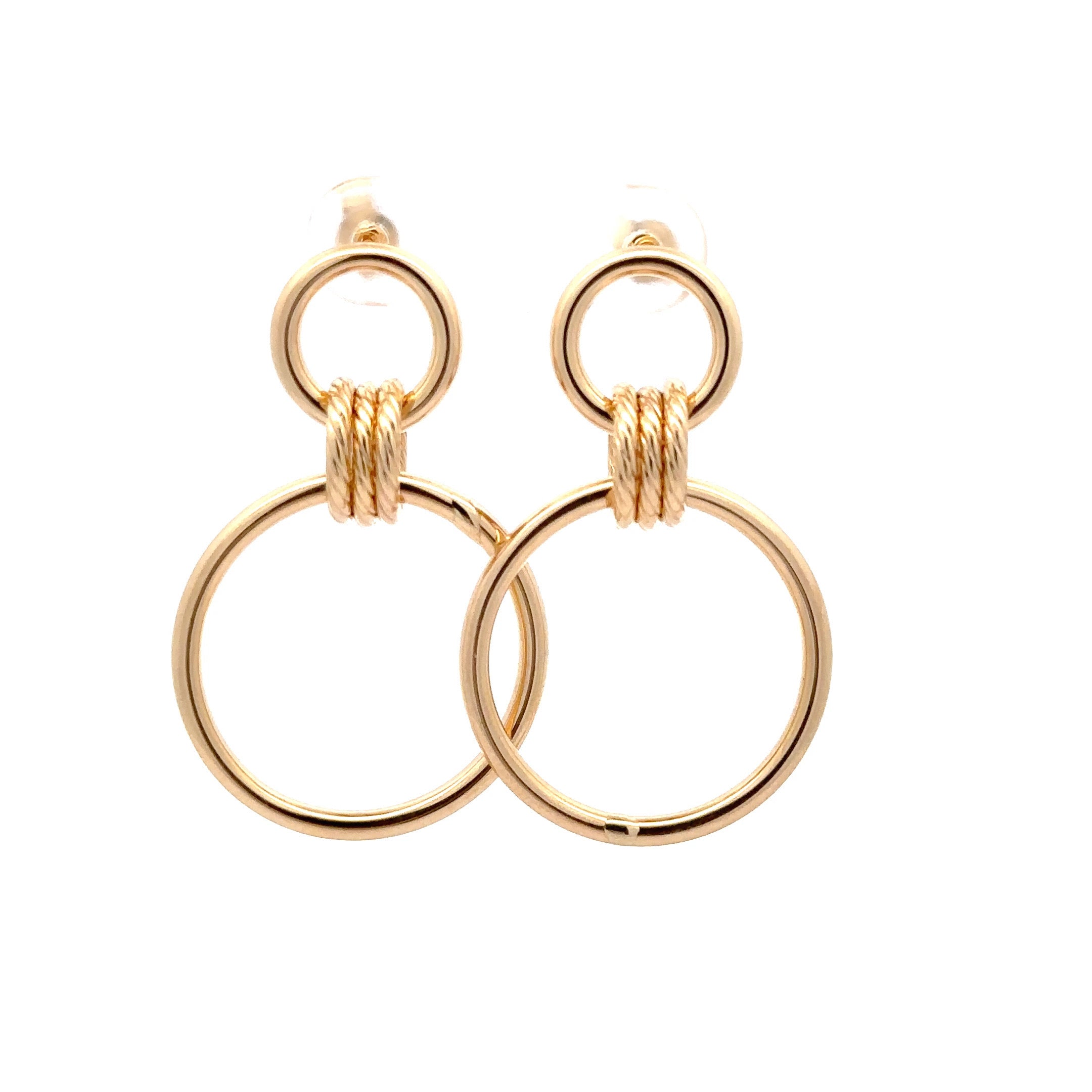 14 karat gold hoop store earrings for sale