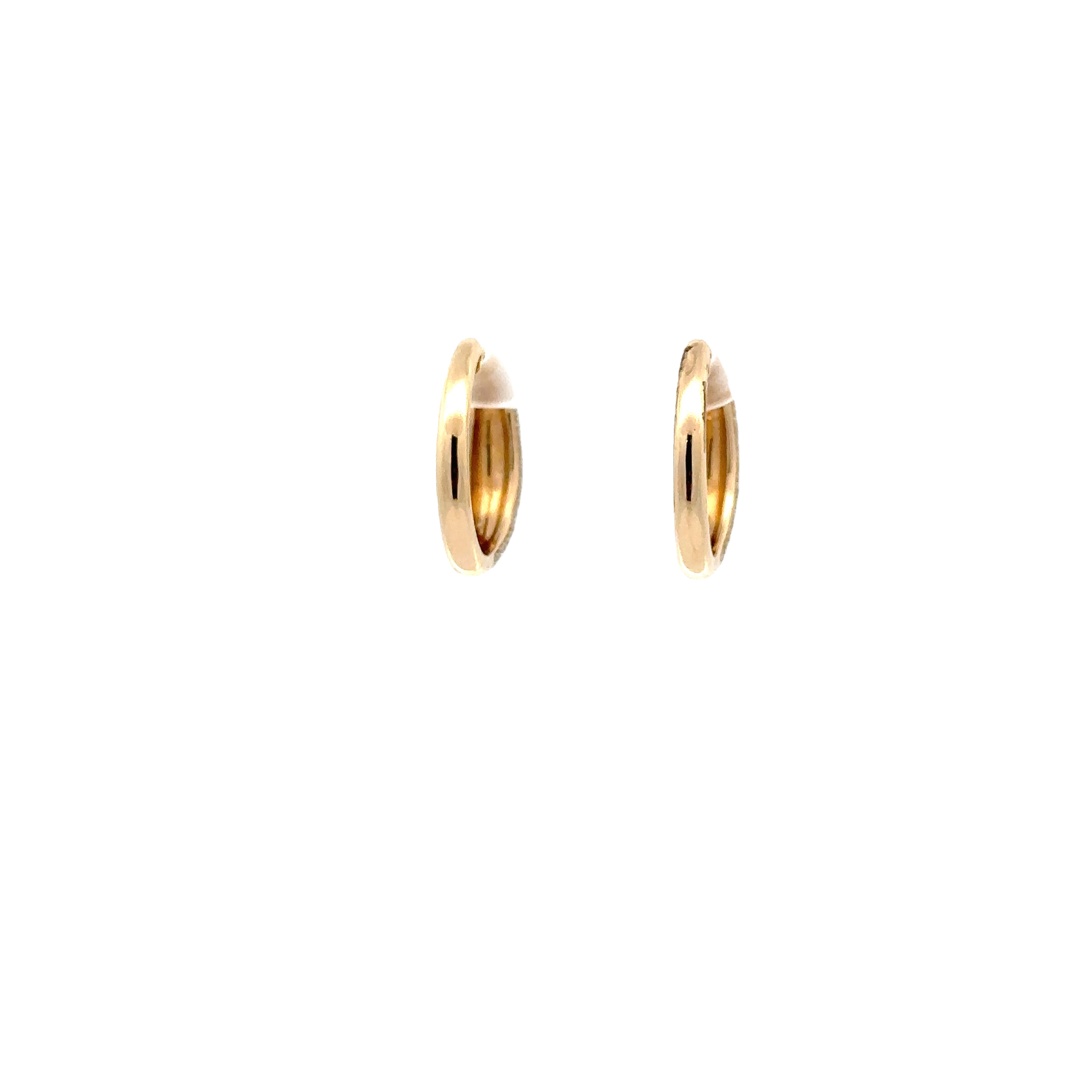 WD1711 14KT Gold Pave Diamond Hoop Earrings