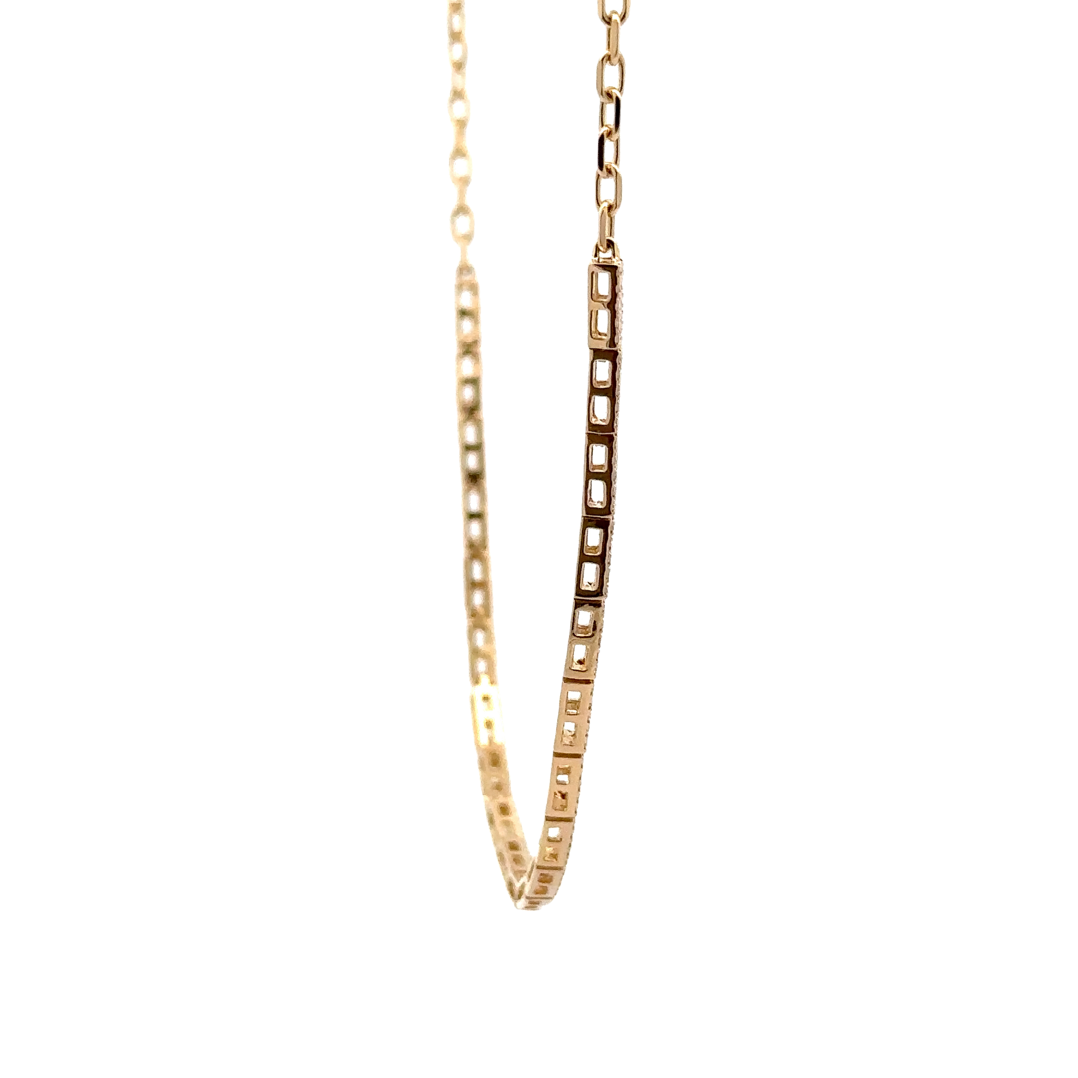 WD1698 14kt Gold Diamond Necklace