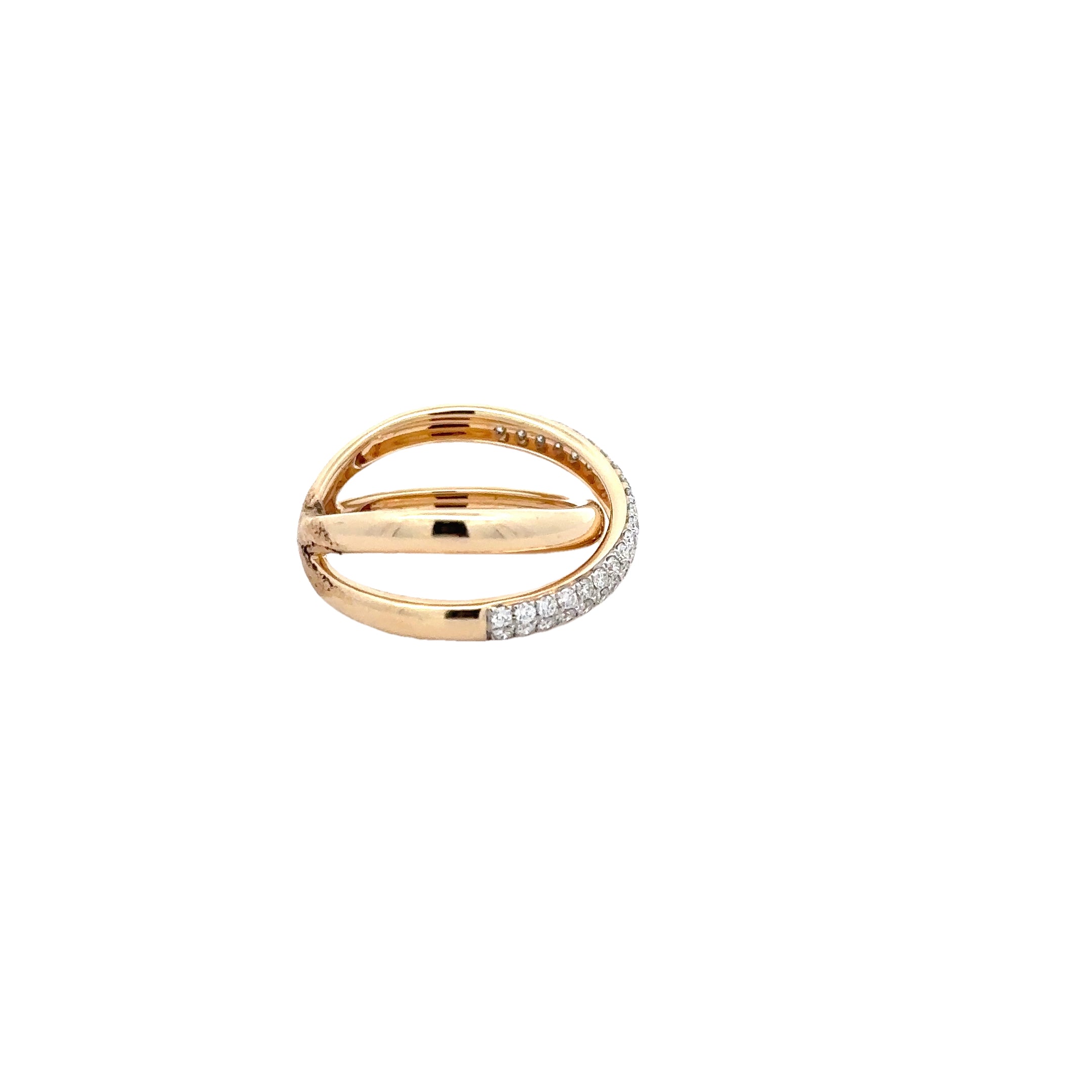 WD1723 14kt Gold X Statement Band