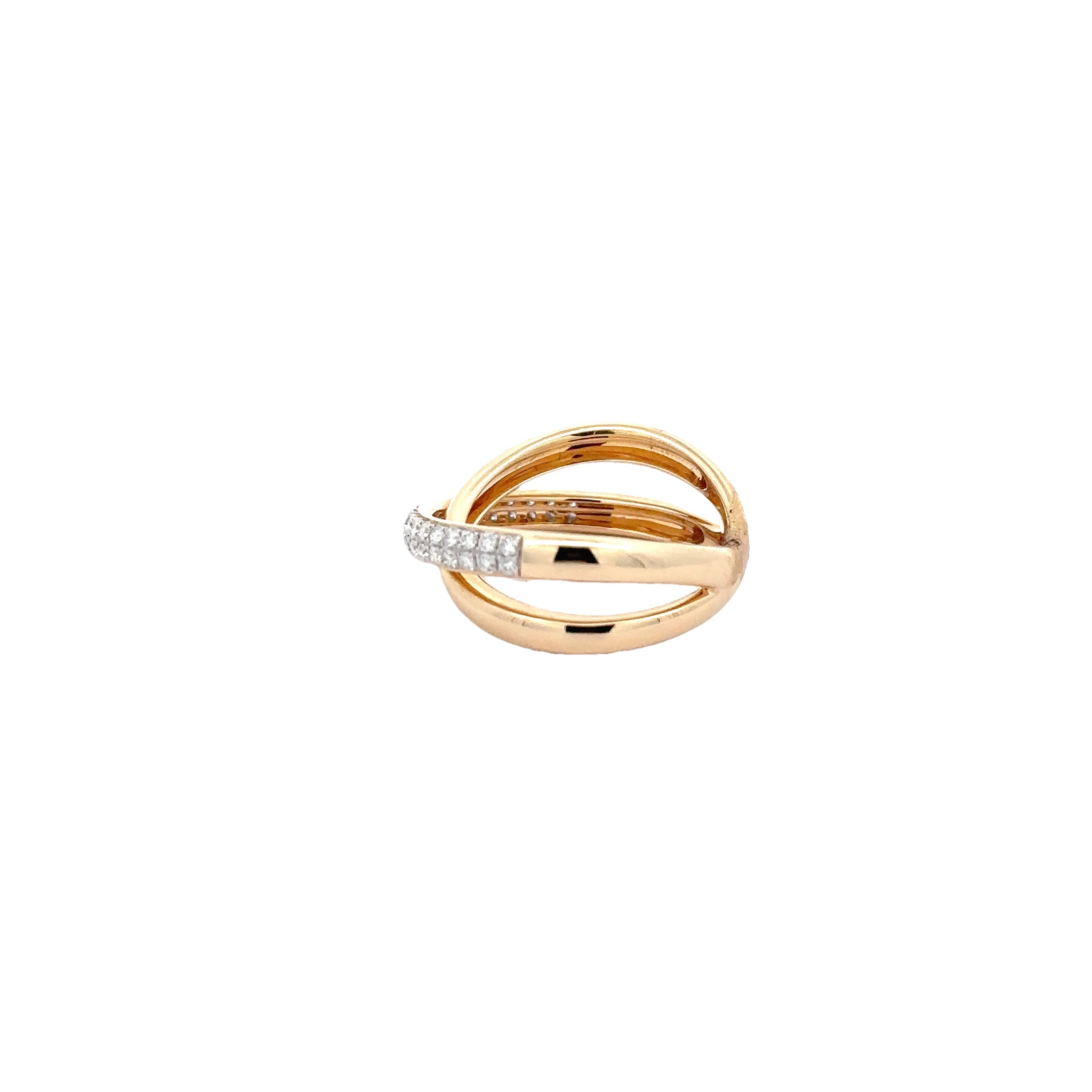 WD1723 14kt Gold X Statement Band