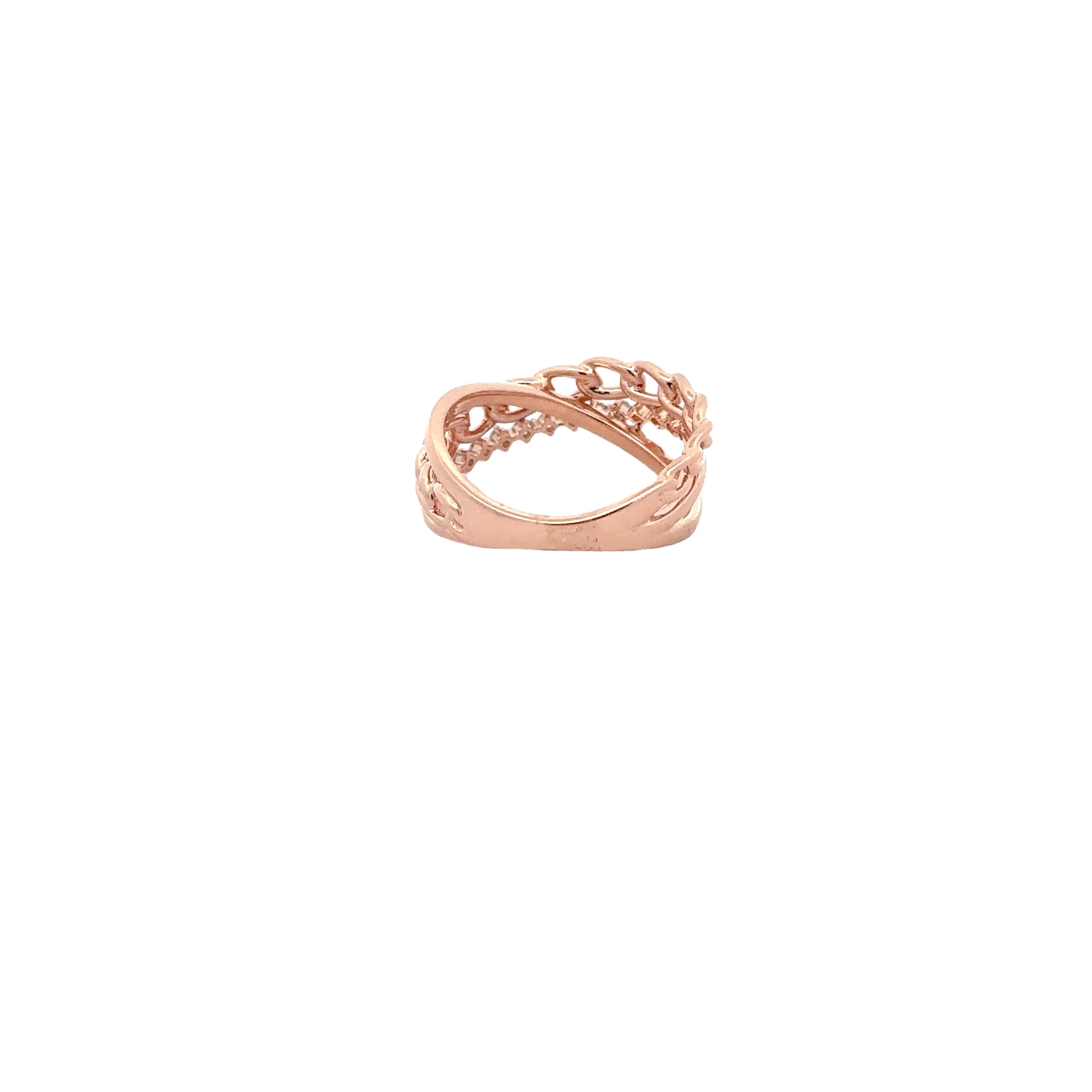 WD1724 14kt Gold Diamond Multi Chain Band