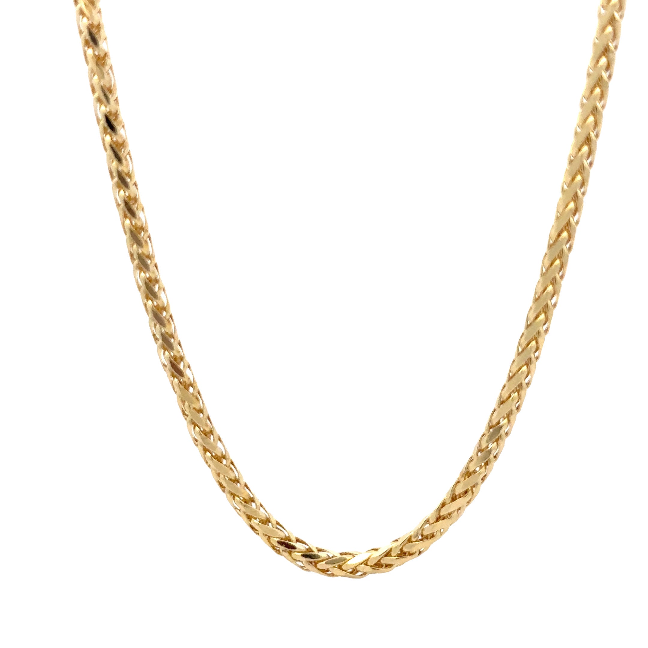 WD1737 14kt Gold Wheat Link Chain