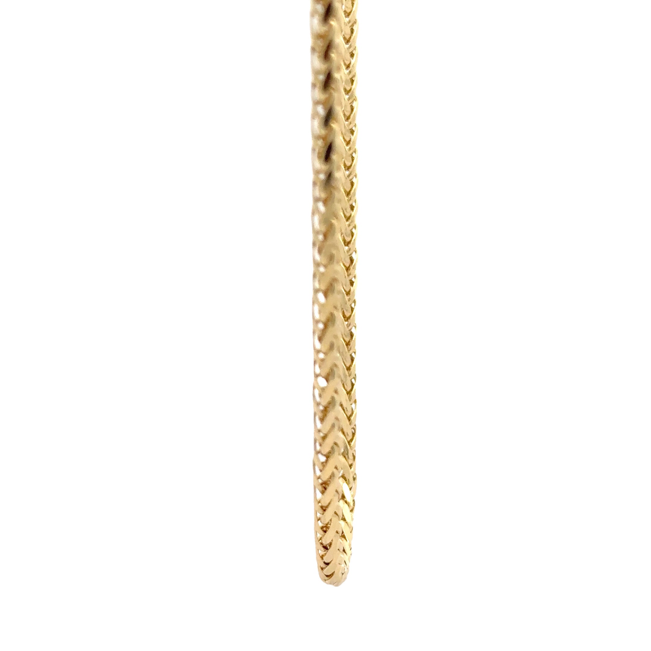 WD1737 14kt Gold Wheat Link Chain