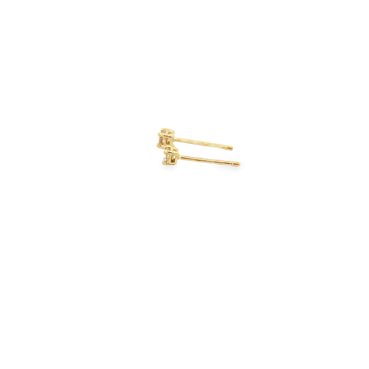 WD1355 14KT Gold 4 Prong Diamond Stud