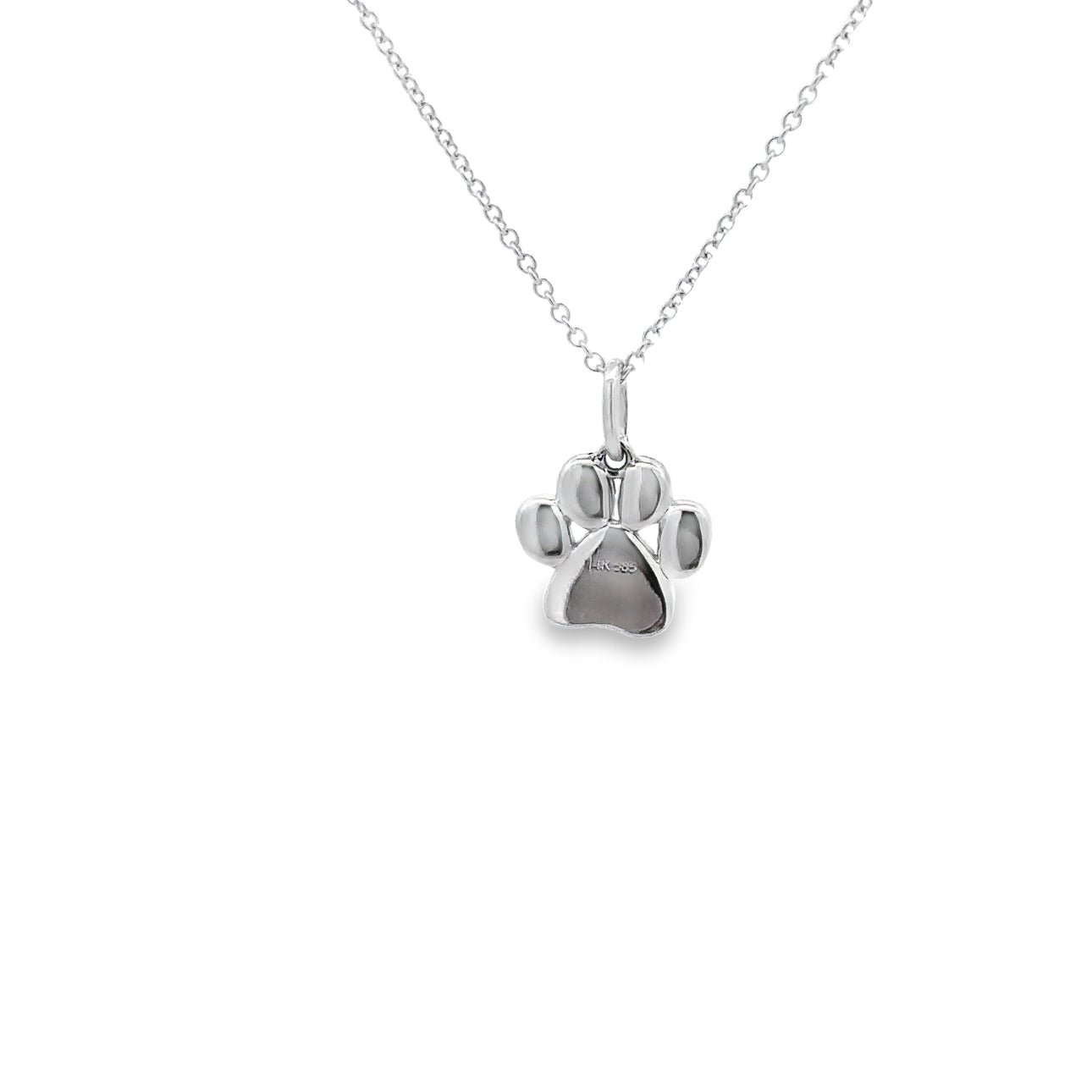 WD1241 14kt Gold Pave Diamond Paw Pendant