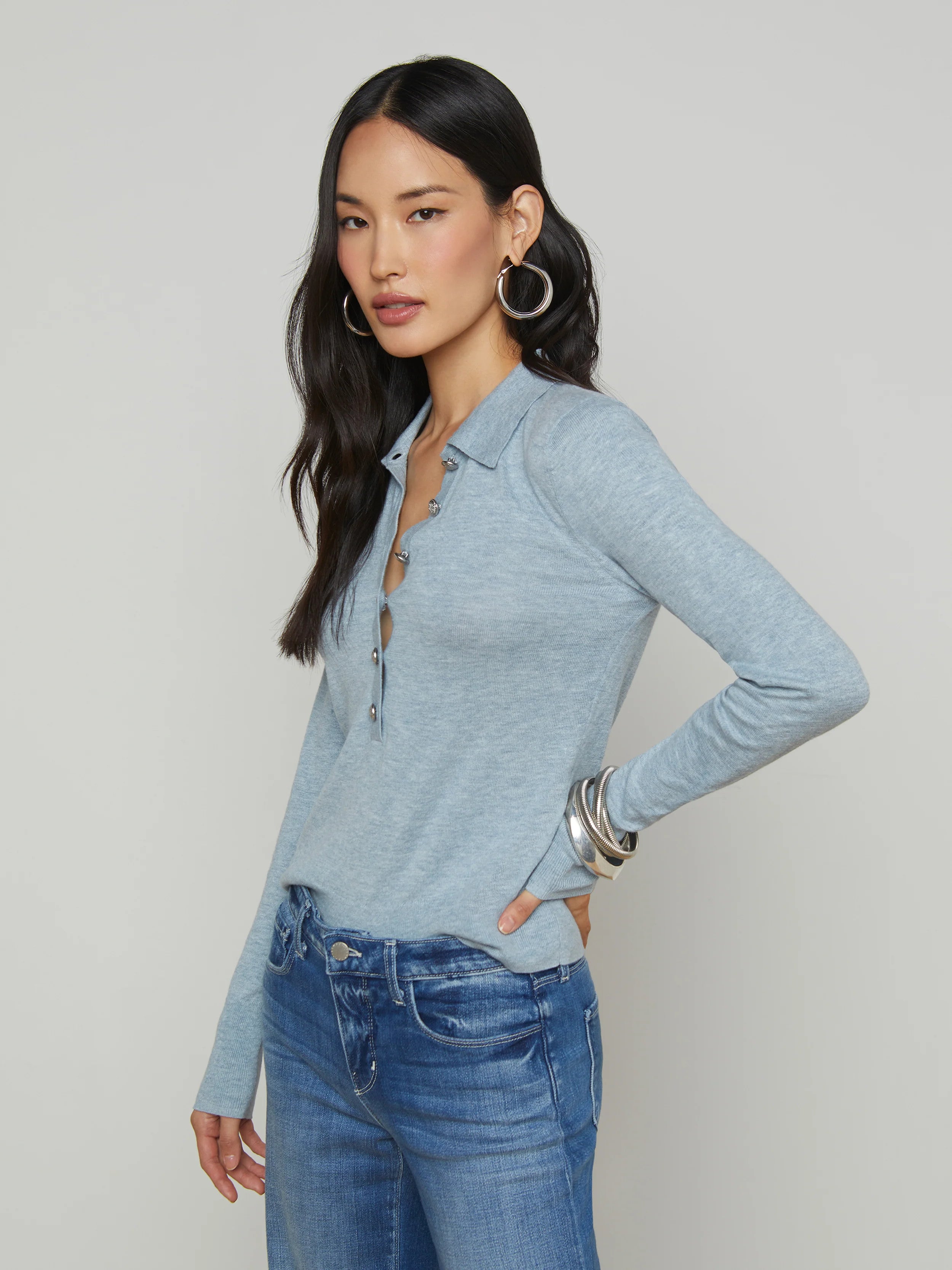 8876PSObh L'AGENCE Sterling Sweater