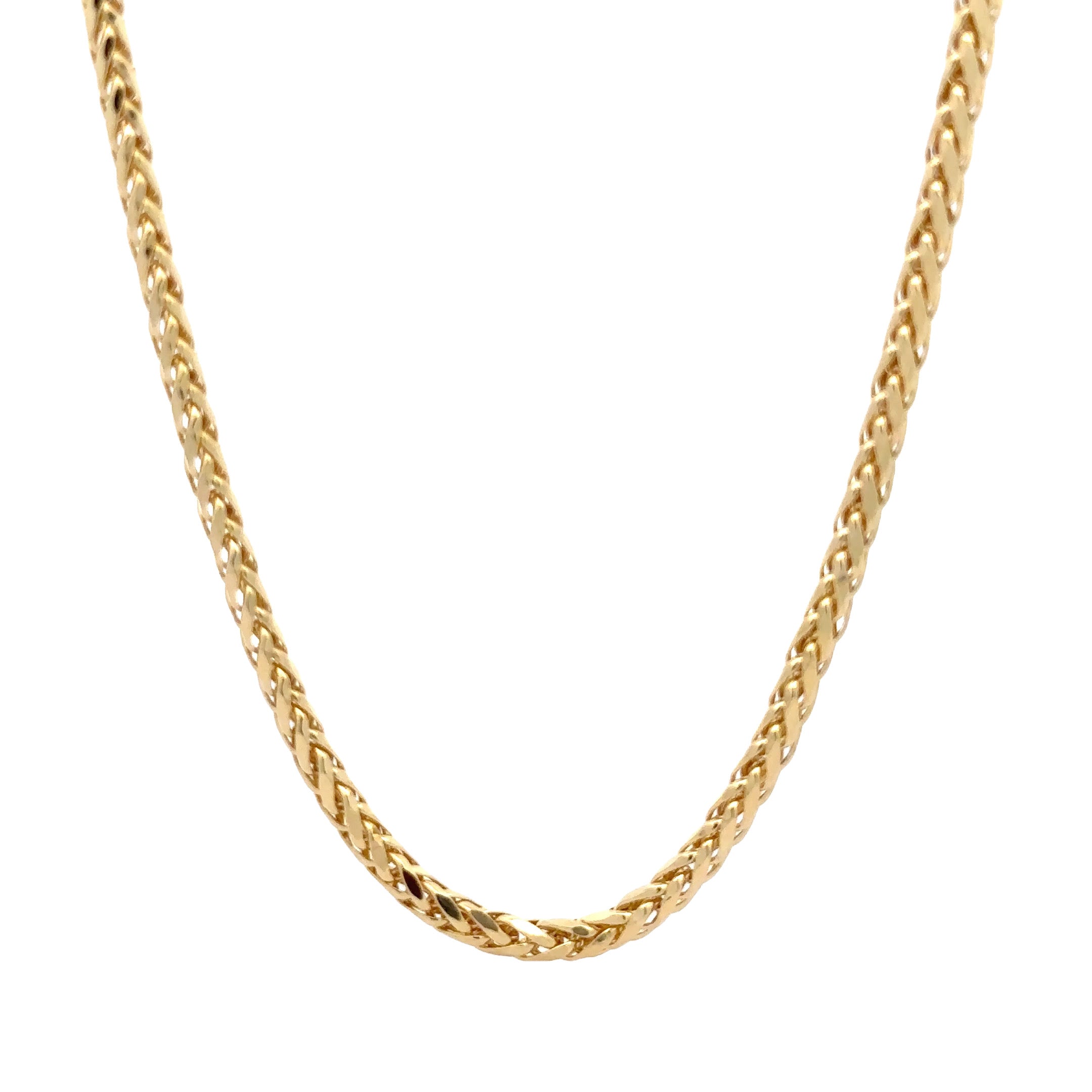 WD1737 14kt Gold Wheat Link Chain