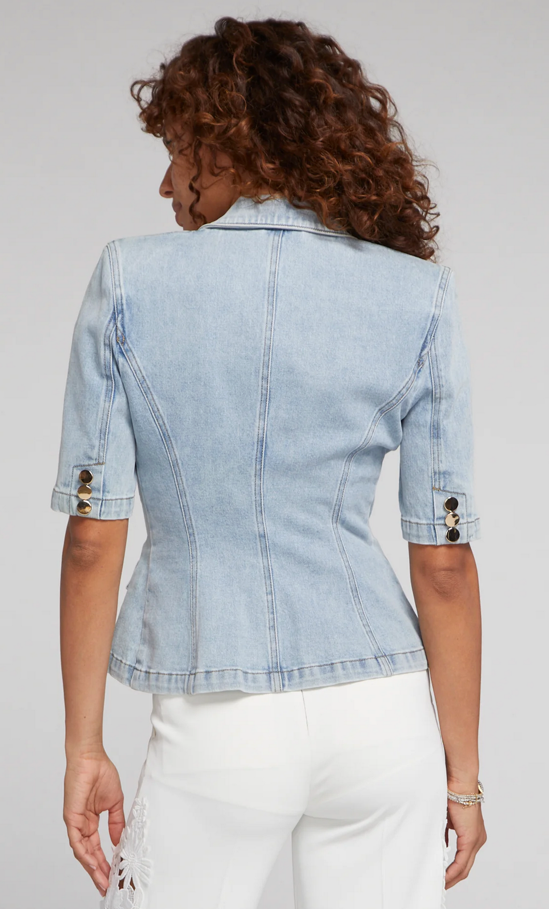 SU24308-1lb Generation Love Melbourne Denim Blazer