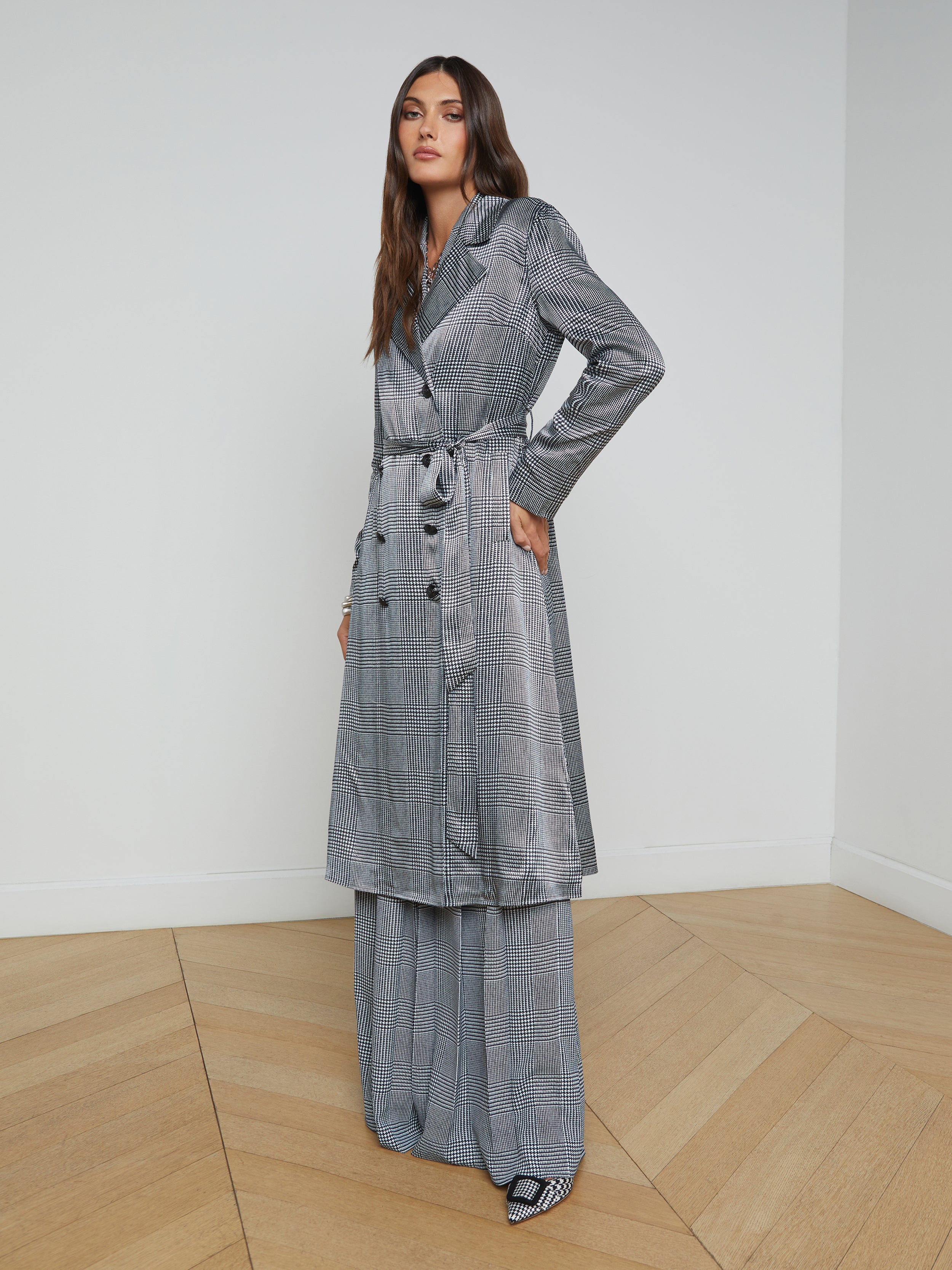 1794GBAwbgp L'AGENCE Moda Trench Coat