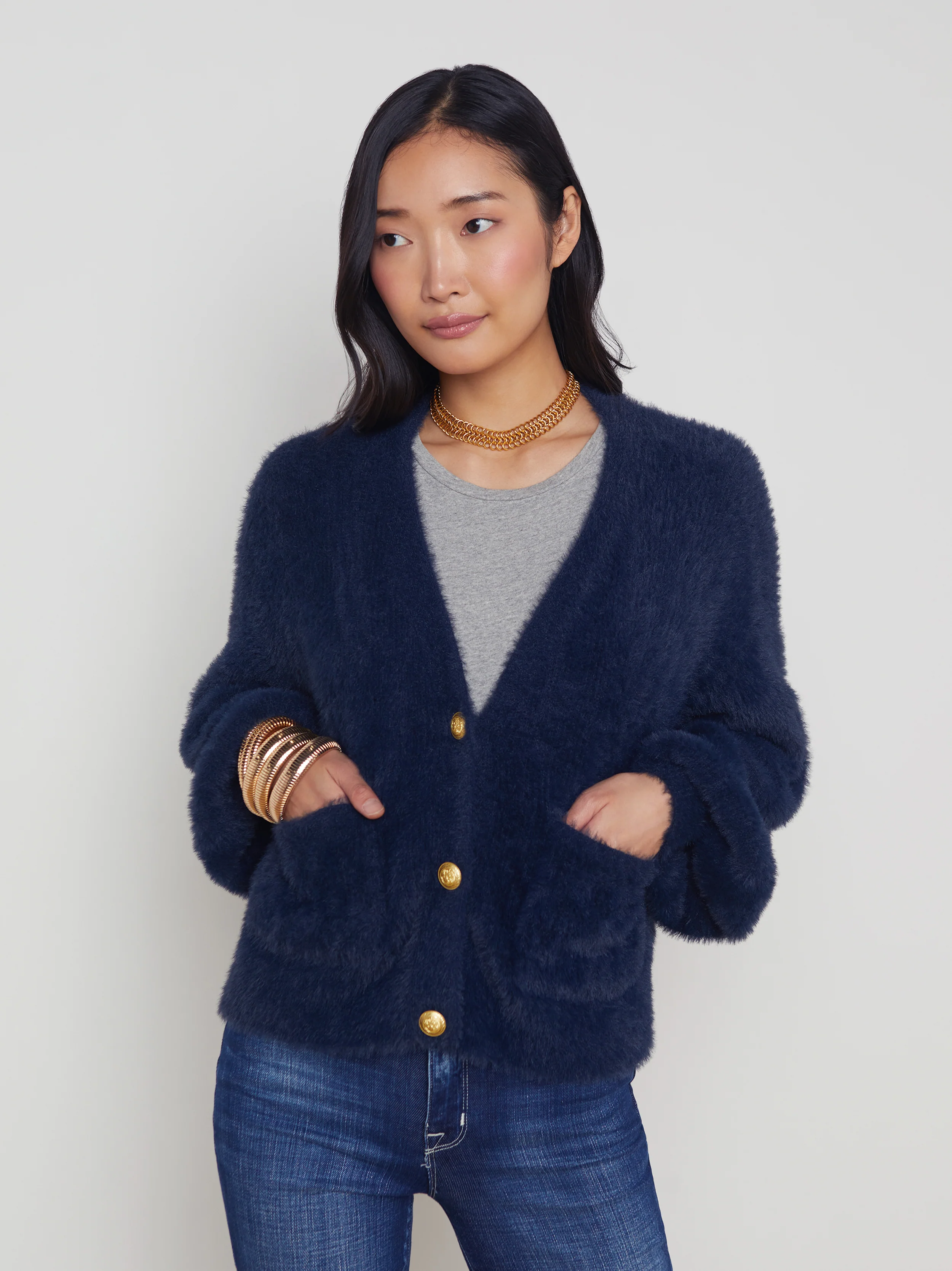 8899FUZi L'AGENCE Harriet Cardigan