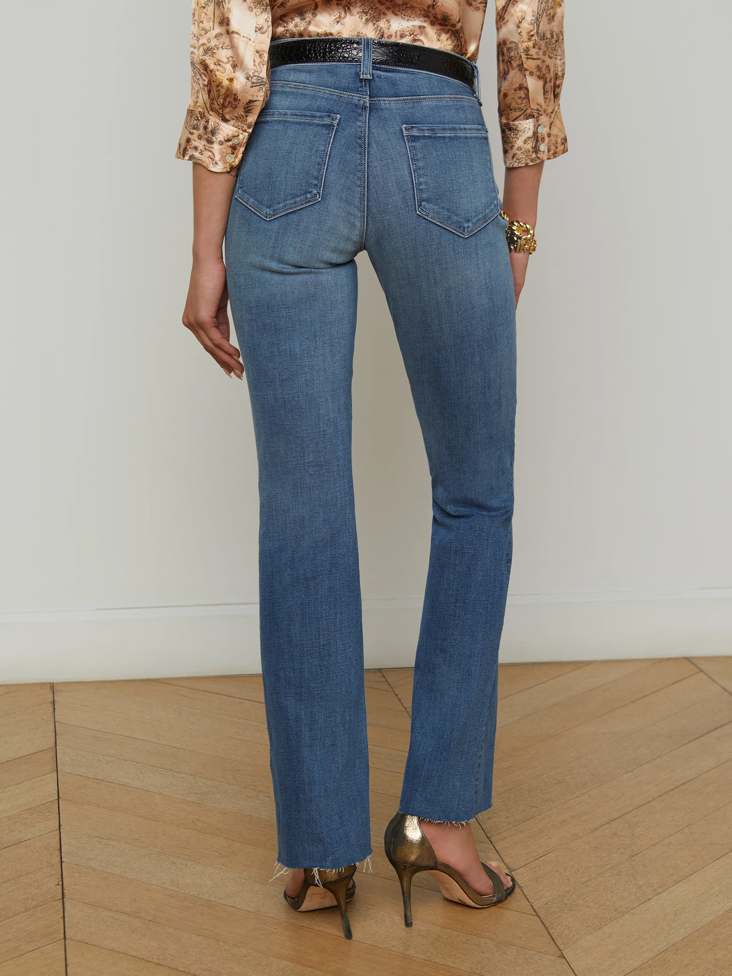 2823PWHRhasn  L'AGENCE Sneeki Low-Rise Straight-Leg Jean