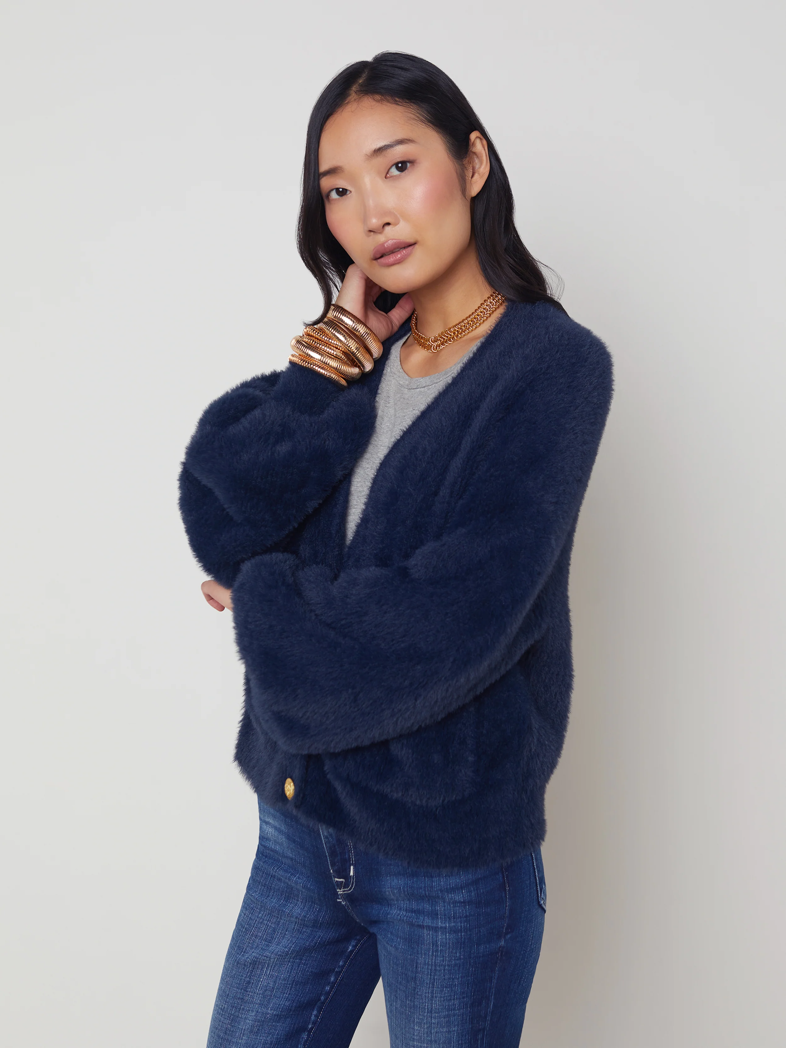 8899FUZi L'AGENCE Harriet Cardigan