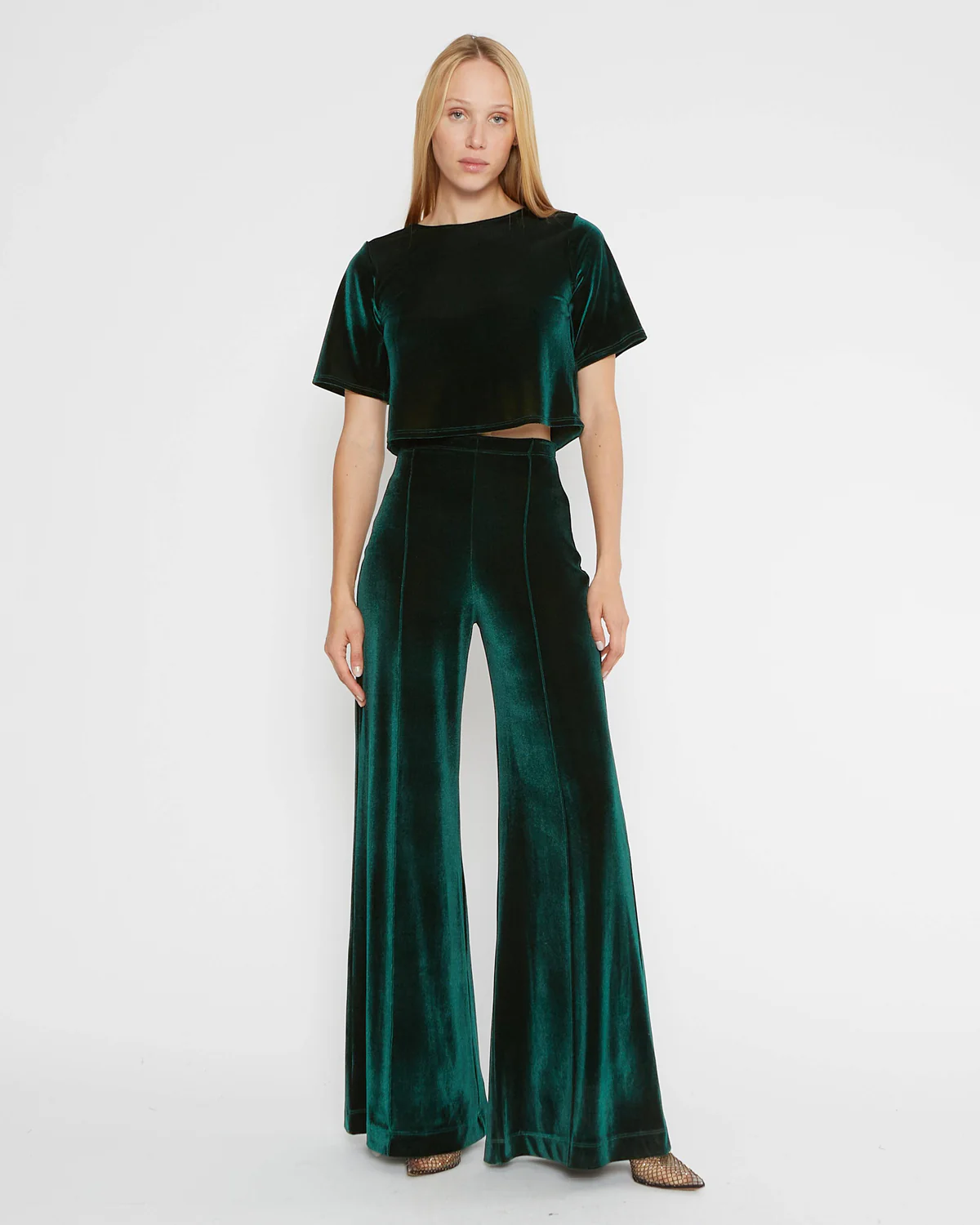 1288e Ripley RaderVelvet Wide Leg Pant