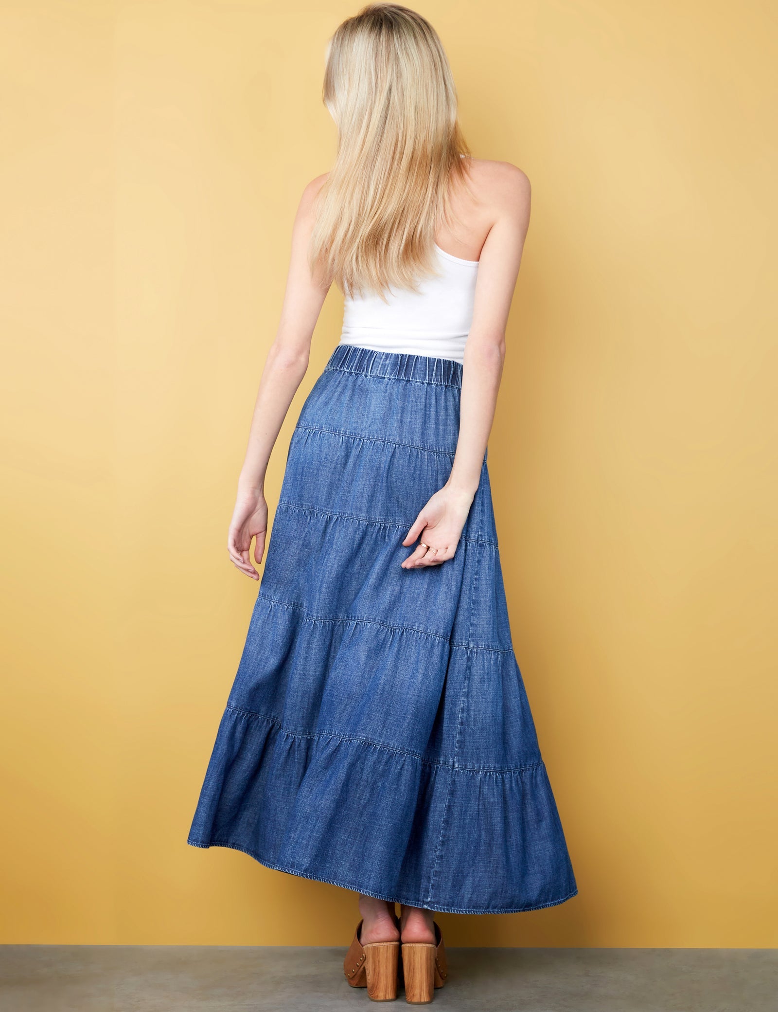 BT6787s Billy T Willa Layered Maxi Skirt