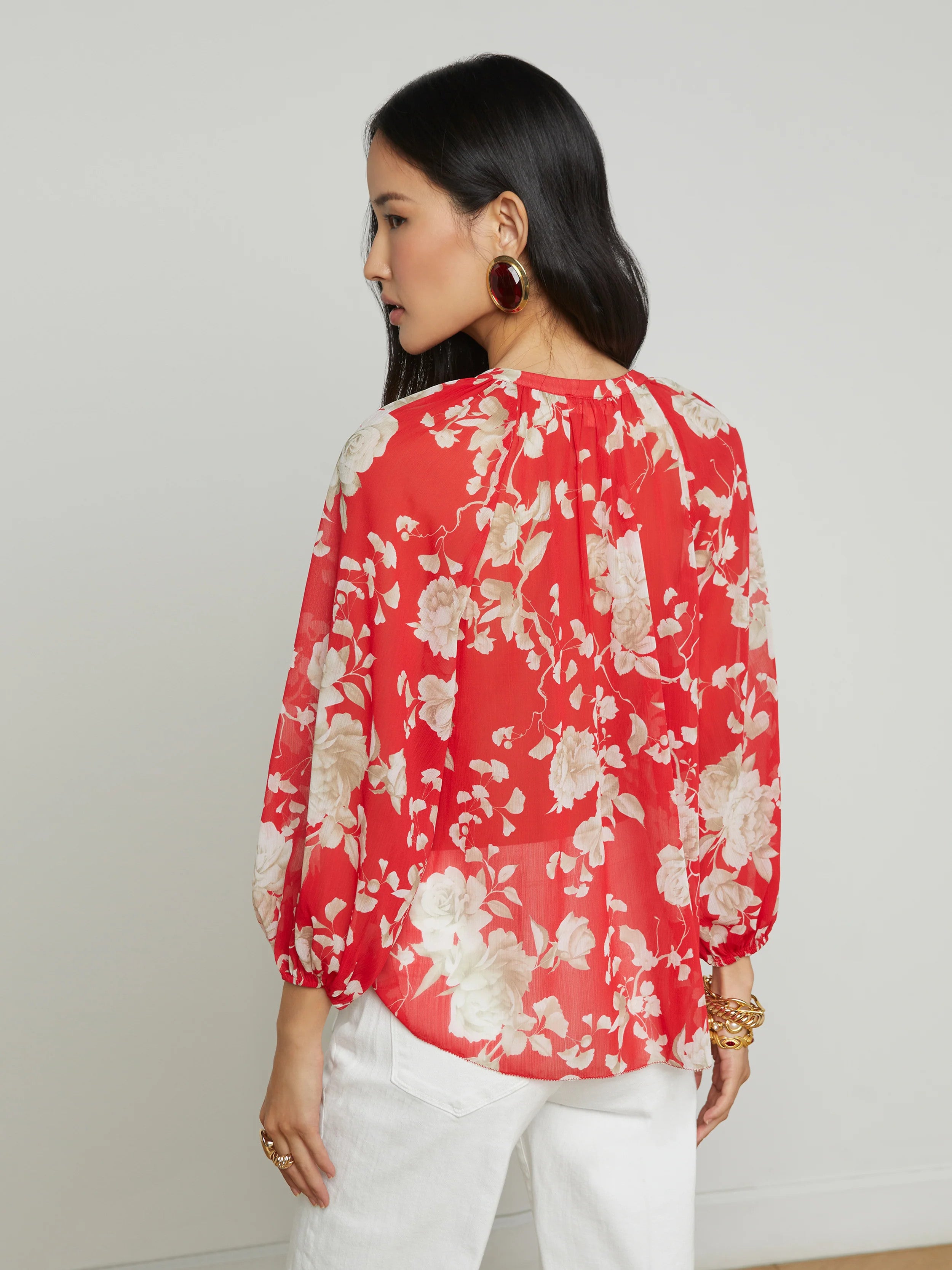 40522IKTriib L'AGENCE Teagan Blouse